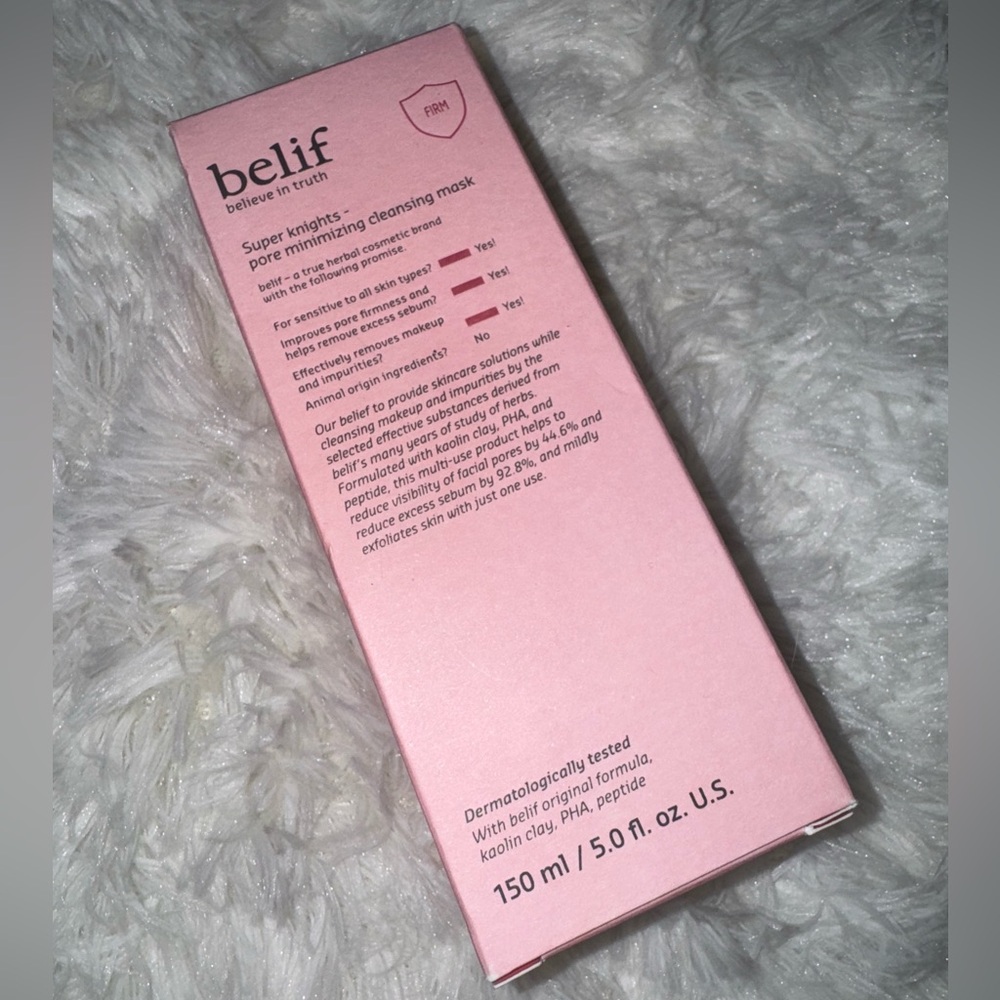 FINAL PRICE NWB Belif Super Knights Pore Minimizing Cleansing  Mask